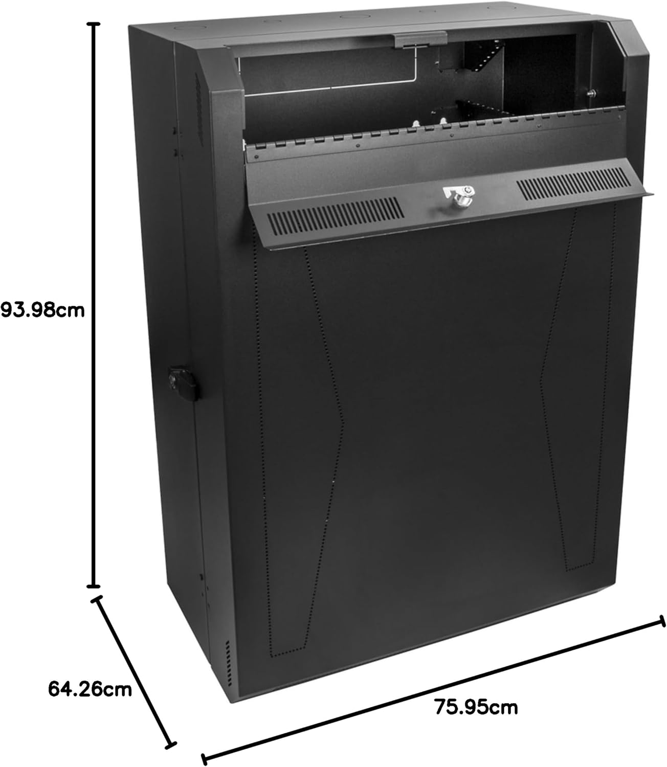 8U Vertical Wall Mount Server Rack Cabinet 19 Inch Locking