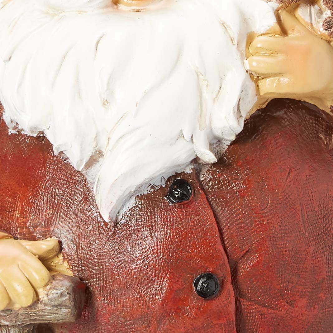 Funny Garden Gnome Statue Large Resin Outdoor Lawn Decor 43cm