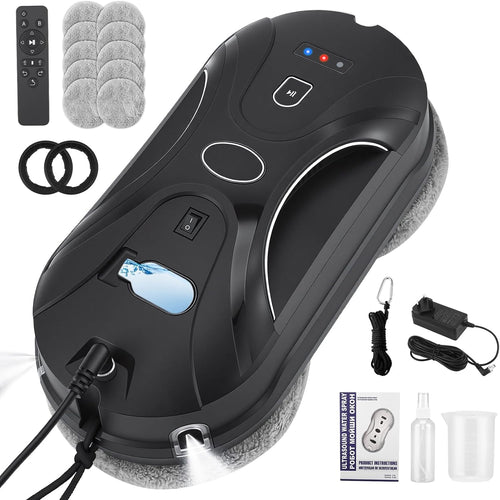Automatic Window Cleaner Robot 5600Pa AI Spray Remote Edge Detect
