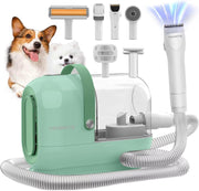 Dog Grooming Vacuum 3L 7 Tool Low Noise Clipper Green