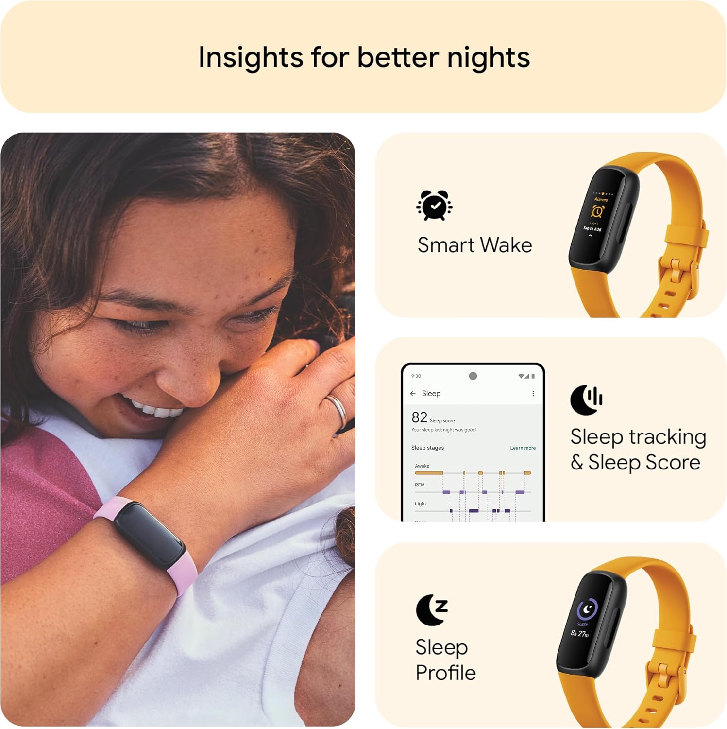 Fitness Activity Tracker 10 Day Battery Sleep Stress