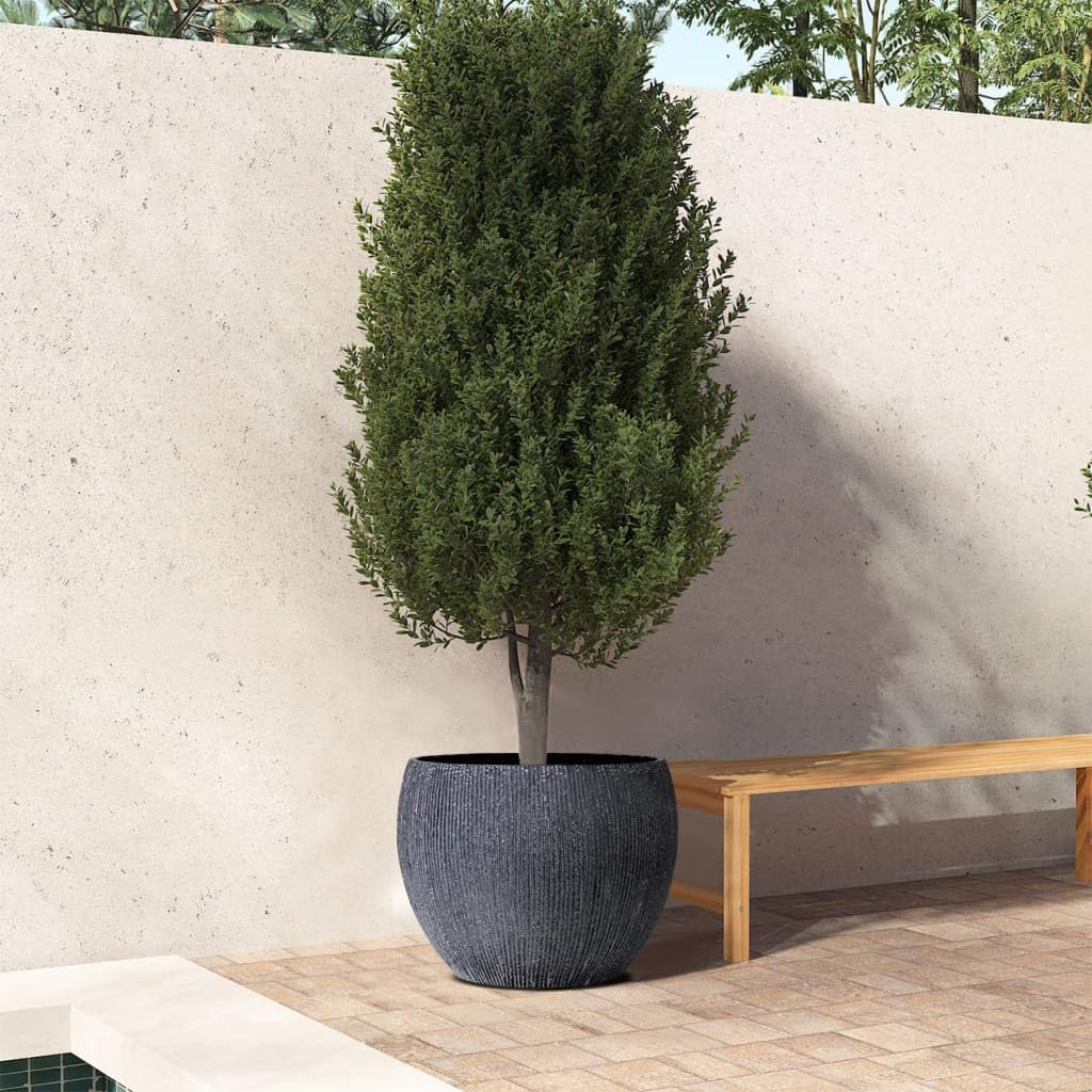 Extra Large Plant Pot 46cm Charcoal Garden Planter Indoor Outdoor