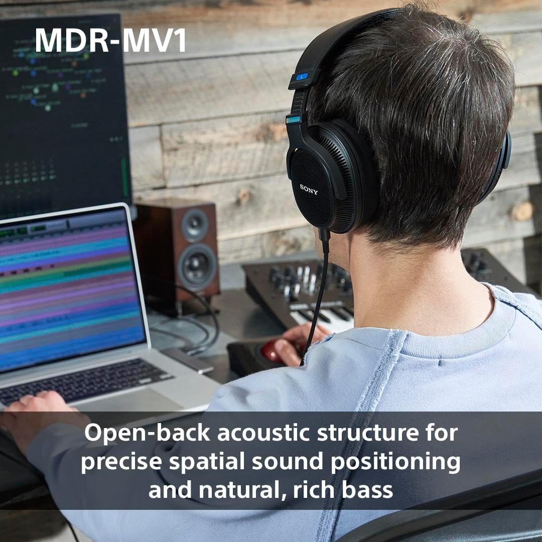 Open Back Studio Monitor Headphones Wired Hi Res 5Hz 80kHz