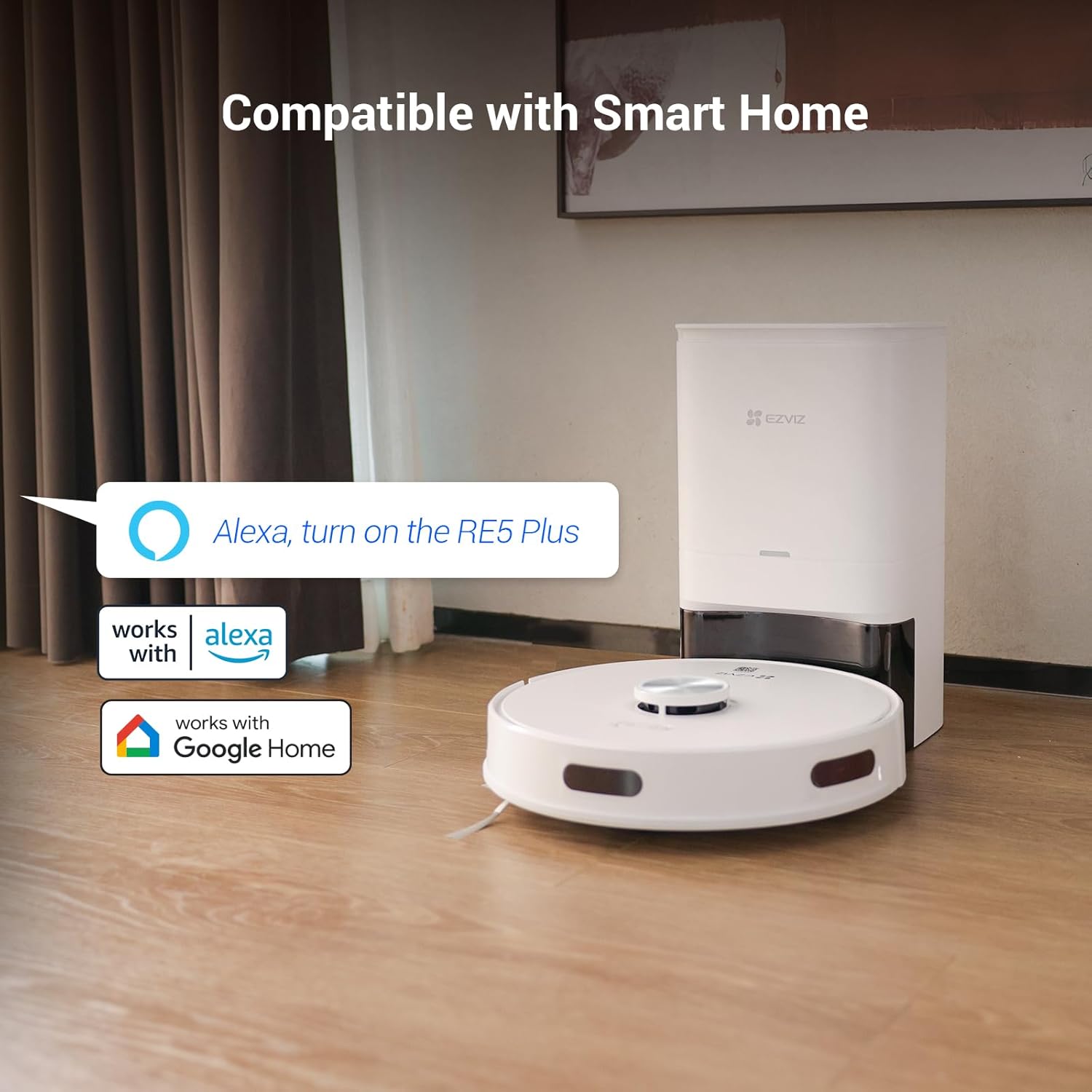 Robot Vacuum Self Empty 4000Pa LiDAR Mapping WiFi App Pet Hair