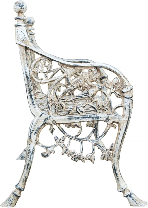 2 Seater Cast Iron Garden Bench Vintage Liberty Style Patio Seat