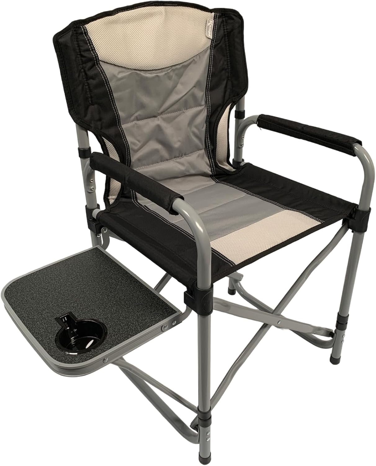 Deluxe Reclining Camping Armchair with Cup Holder