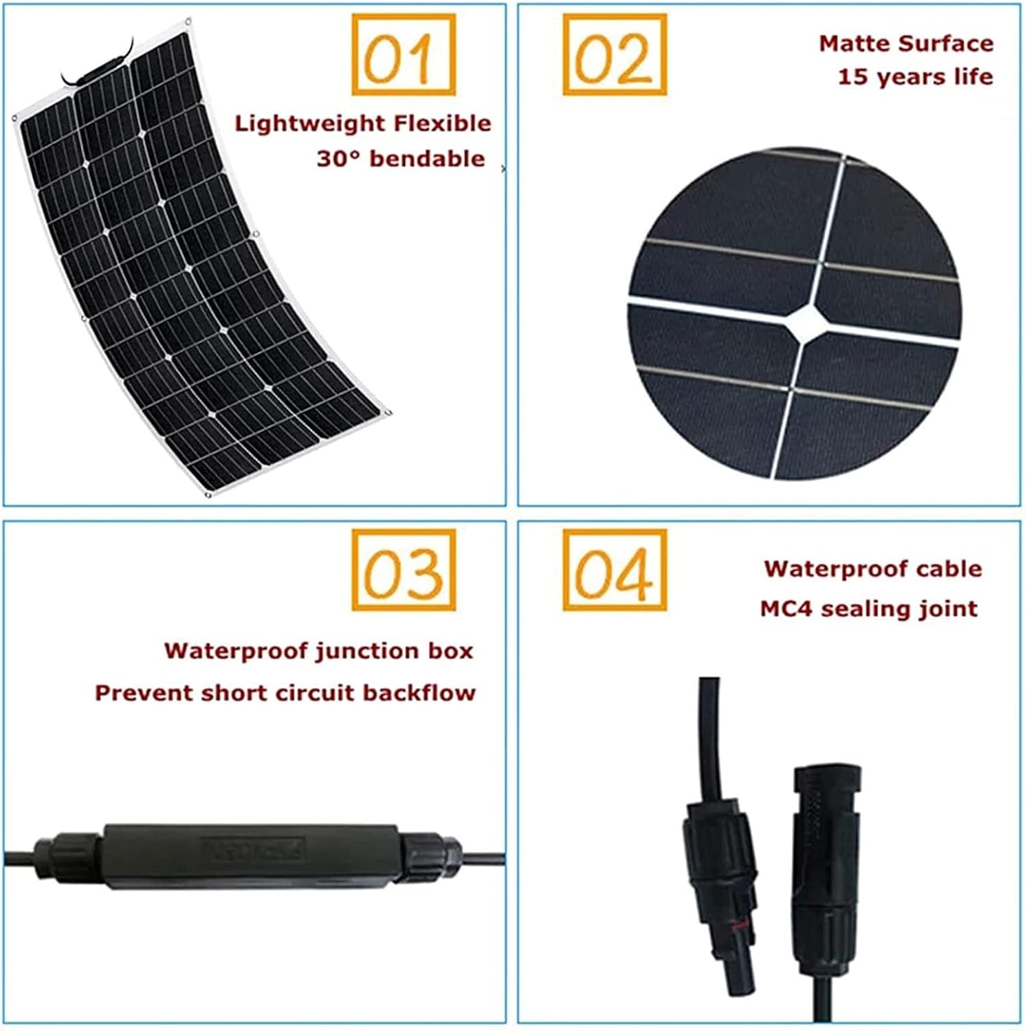 1000W Flexible Solar Panel Kit 2 x 500W 18V Monocrystalline