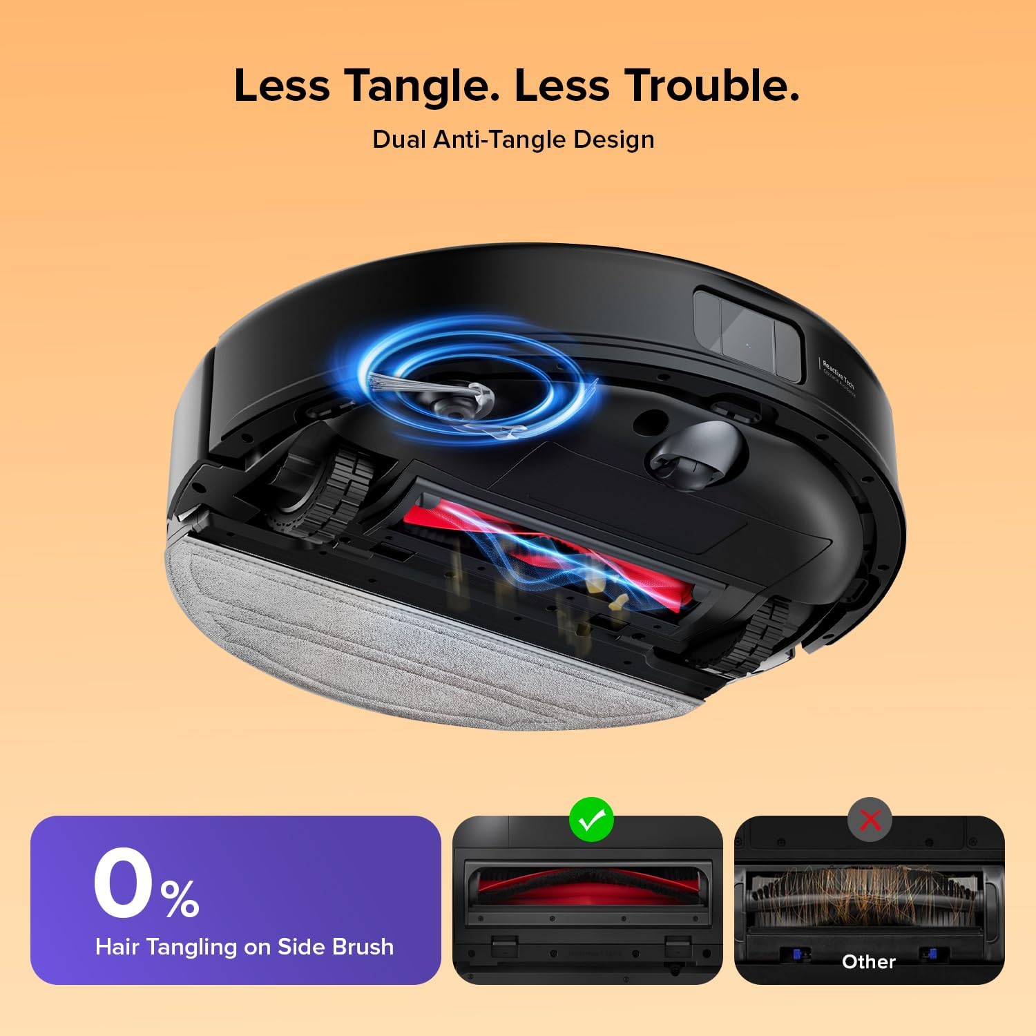 Robot Vacuum Mop 10000Pa LiDAR Auto Lift Smart Mapping