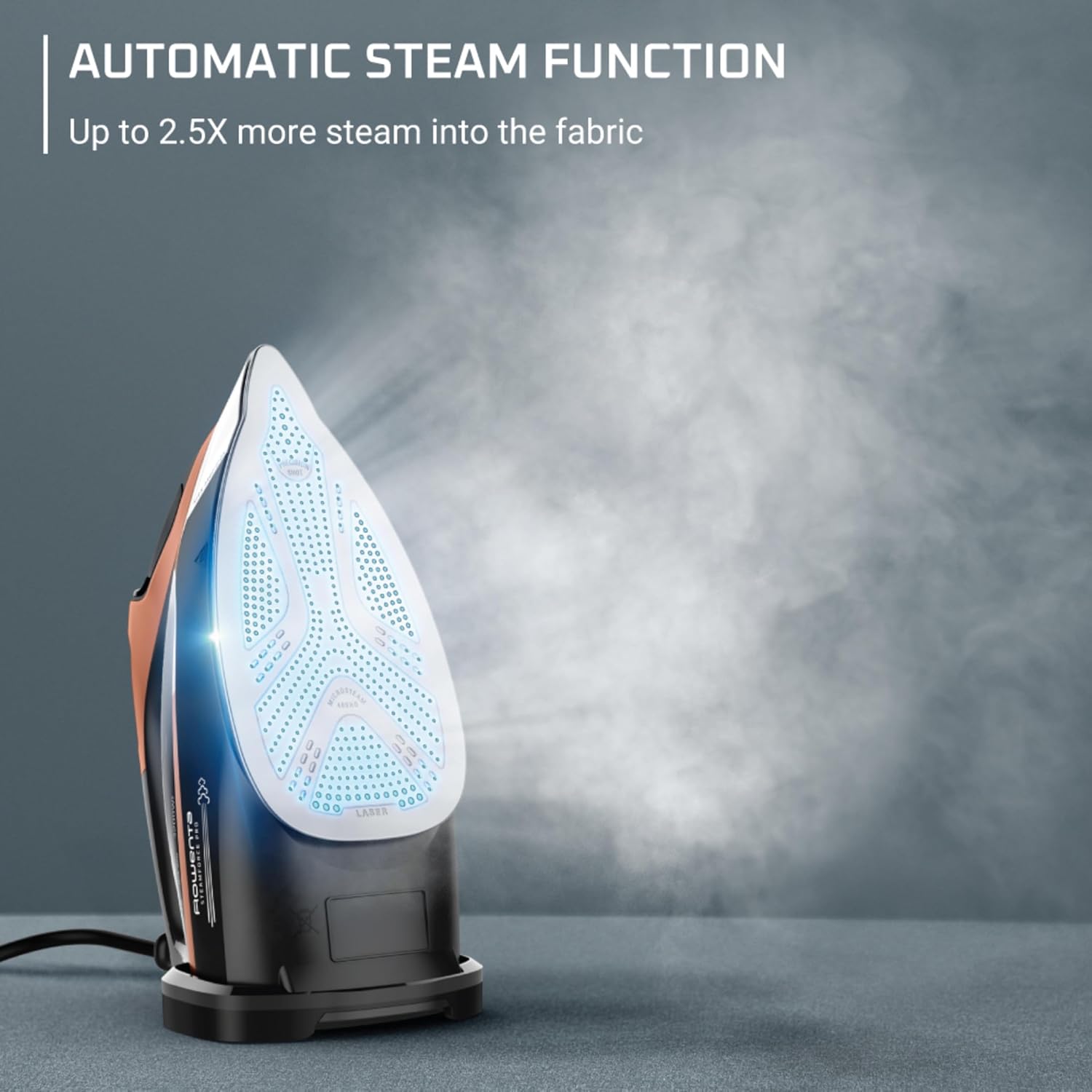1850W Steam Iron Smart Screen 5 Presets Stainless Soleplate