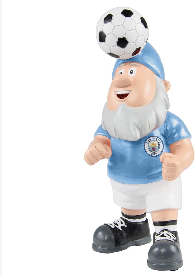 Manchester City Garden Gnome 20cm Football Fan Resin Decor