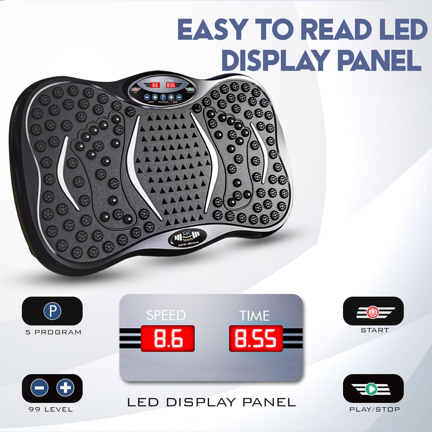 Vibration Plate Exercise Machine Whole Body Trainer 99 Levels