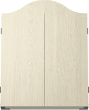 Wood Dartboard Cabinet Light Oak Wall Mount Scoreboard Storage