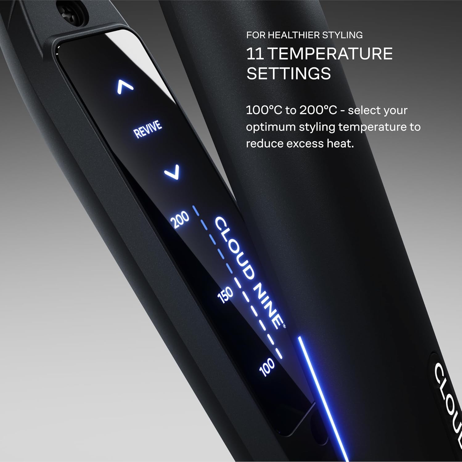 Slim Hair Straightener Mineral Plates Digital Temperature Control