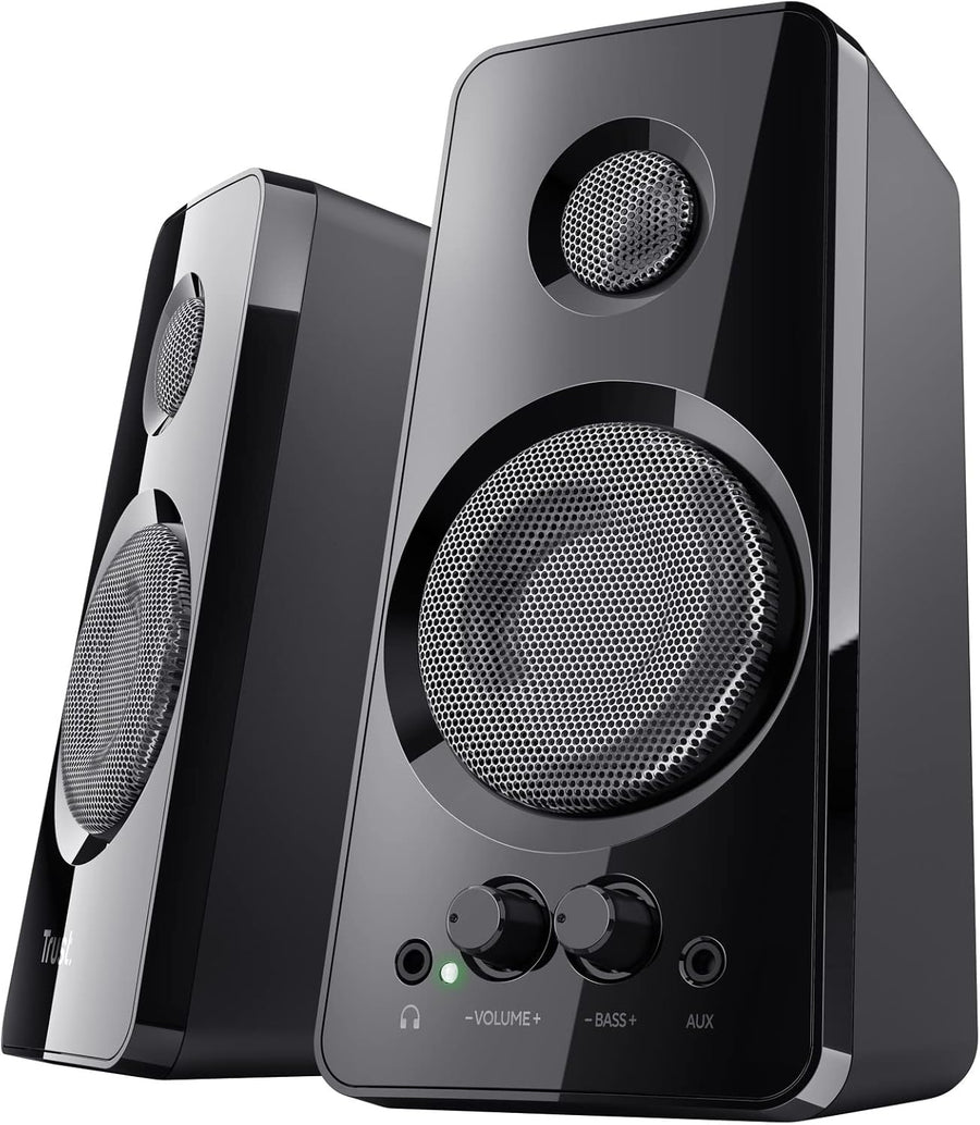 PC Speakers 36W Stereo USB Powered Desktop AUX Bass Control
