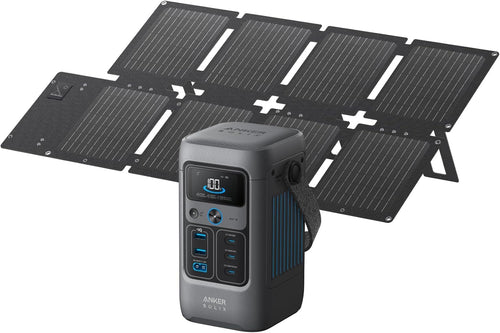 200W Portable Power Station with 60W Solar Panel 192Wh Fast Charge