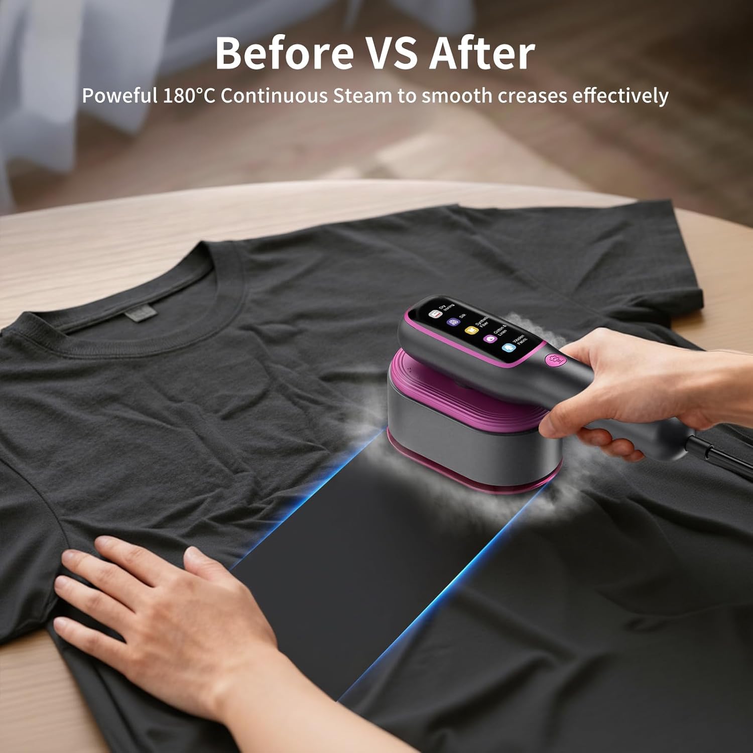 Travel Clothes Steamer 2 in 1 Iron 1200W Fast Heat 5 Modes