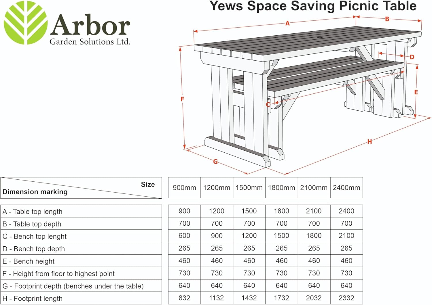 6 Seater Wooden Picnic Table Bench Set 5ft Garden Dining
