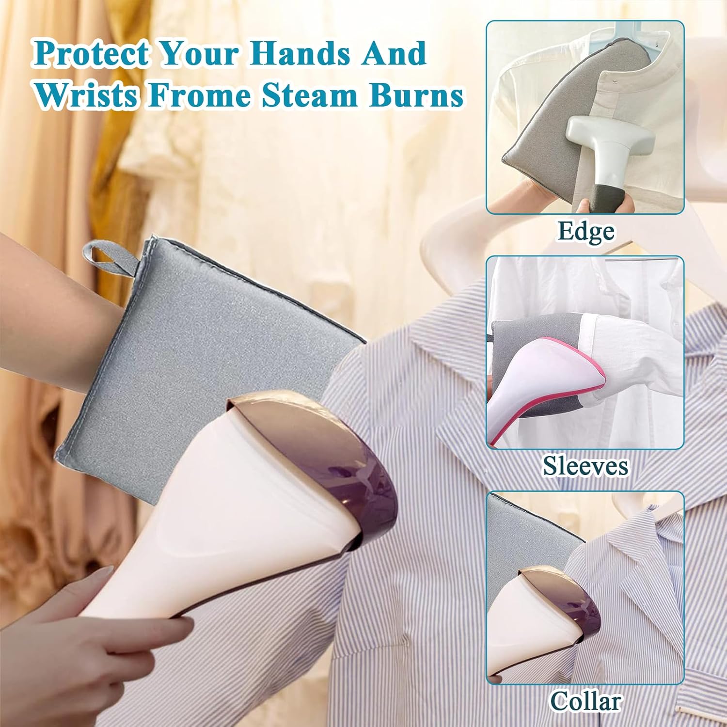 Hanging Garment Steamer Board 35x17 Foldable Ironing Pad