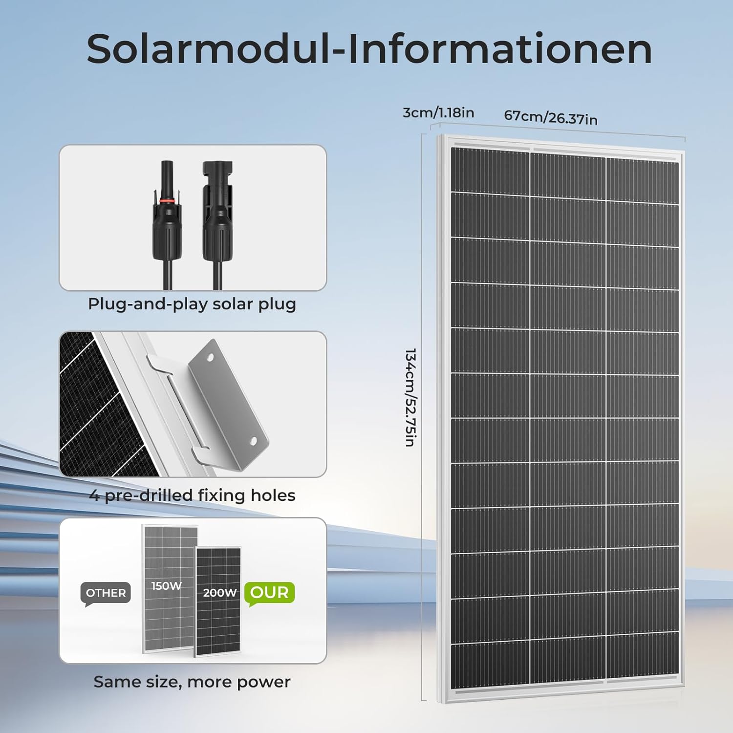 400W Solar Panel Kit 2x200W Mono 12V Charge Controller RV