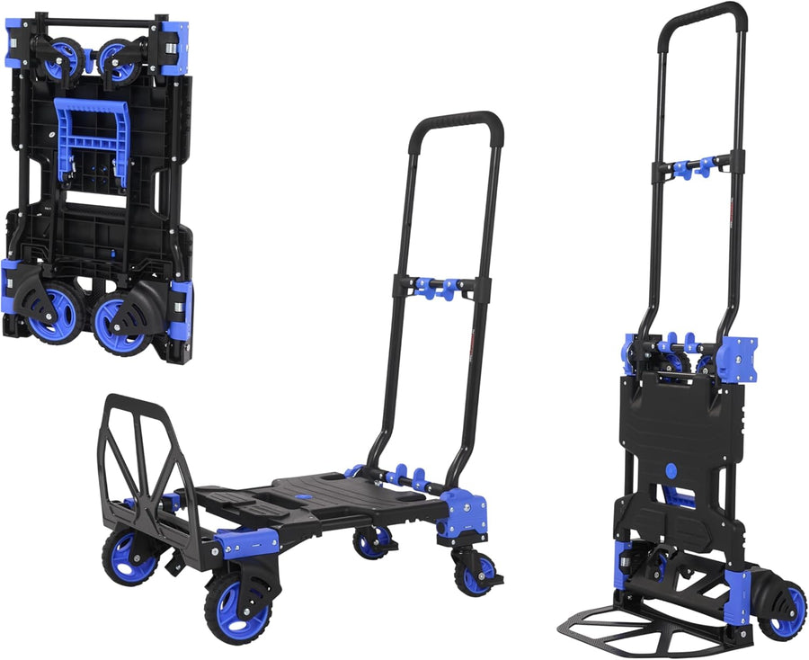 2 In 1 Folding Sack Truck Platform Cart 137KG