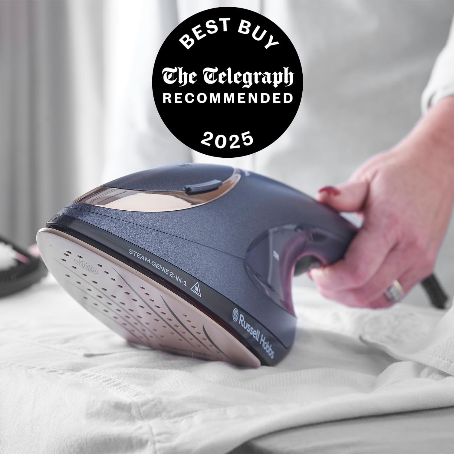 2in1 Handheld Clothes Steamer Iron 1700W Fast Heat Ceramic Soleplate