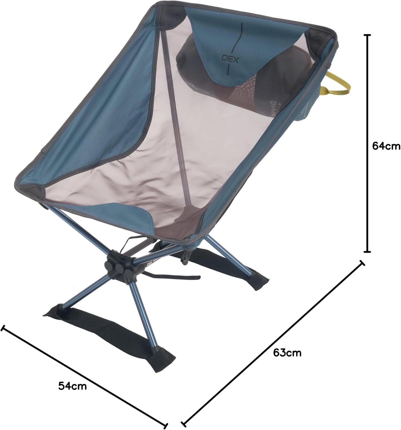 Blue Ultralight Folding Camping Chair Portable Seat