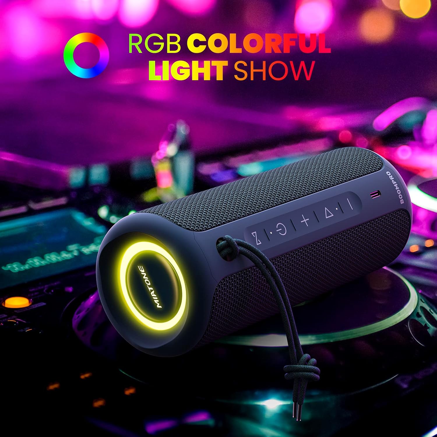 Bluetooth Speaker 36W Portable Deep Bass Waterproof 16H Playtime