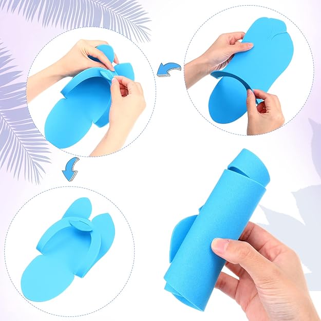 Disposable Pedicure Slippers 90 Pairs EVA Foam Spa Flip Flops