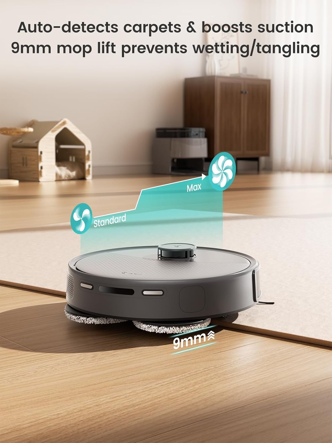 Robot Vacuum Mop Self Empty 20000Pa Auto Wash LiDAR Smart Clean