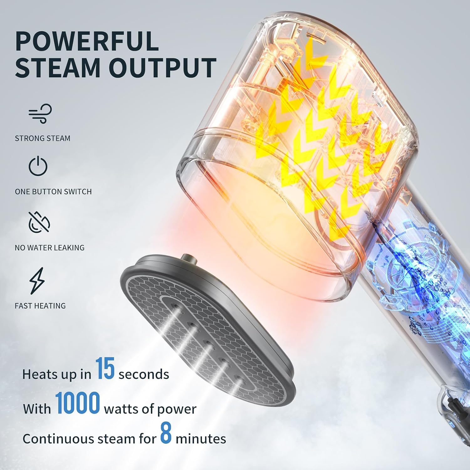 Mini Garment Steamer Portable Travel Iron Fast Heat 1000W Wrinkle Remover