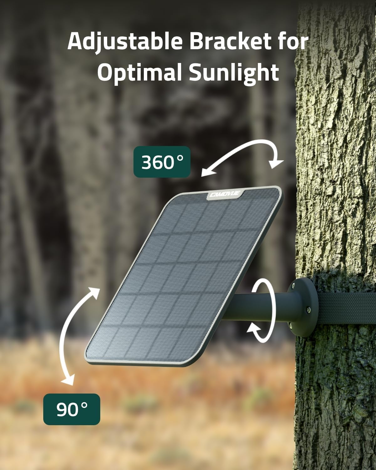 6W Solar Panel for Wildlife Trail Camera IP65 Outdoor Charger