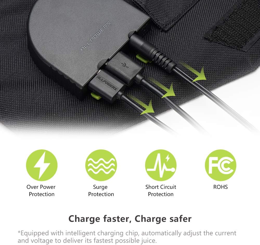 100W Foldable Solar Charger Panel USB DC for Camping RV