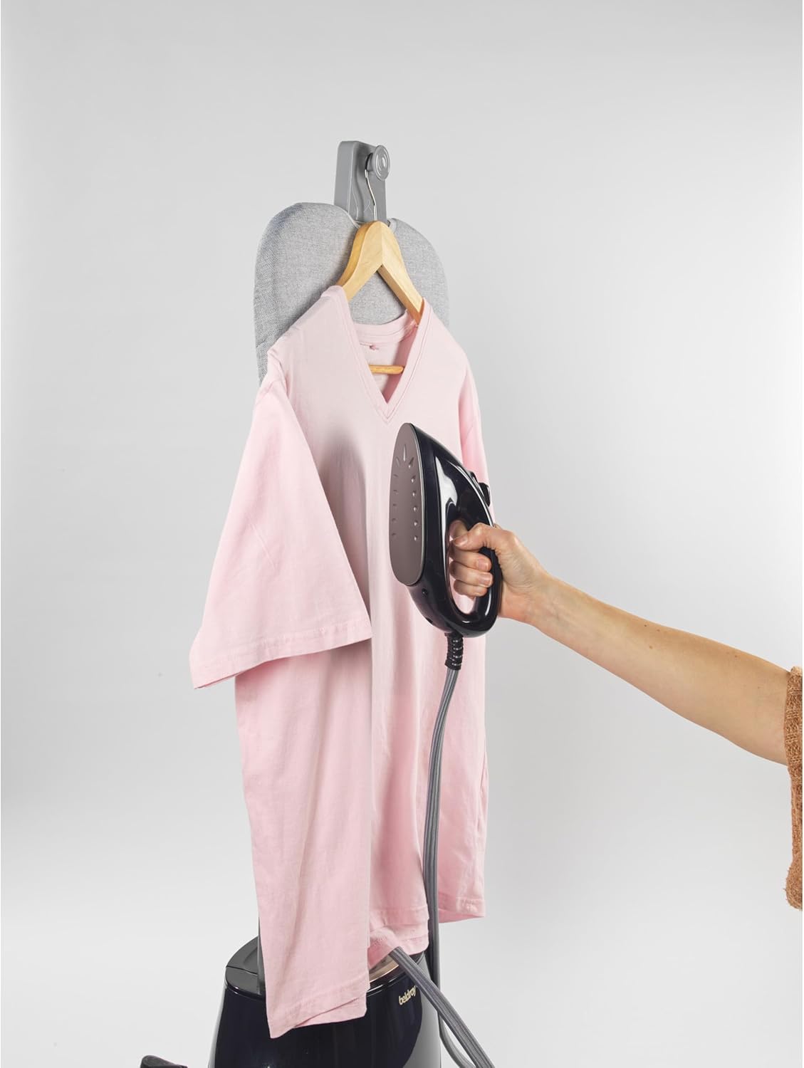 Upright Garment Steamer 2180W Iron Board 1.5L Tank 5 Modes