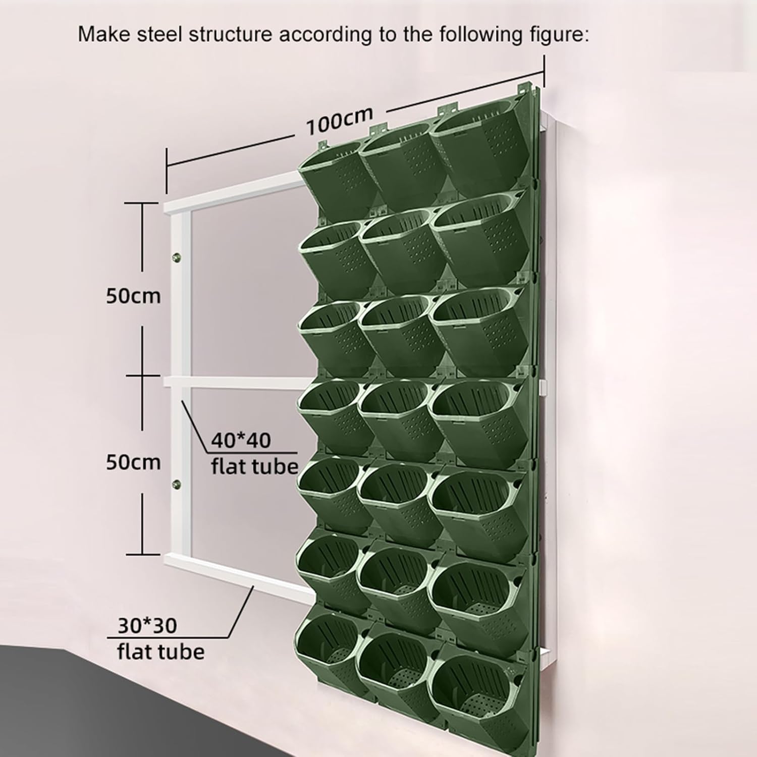 Vertical Garden Wall Planter 36 Pocket Self Watering Hanging Bags