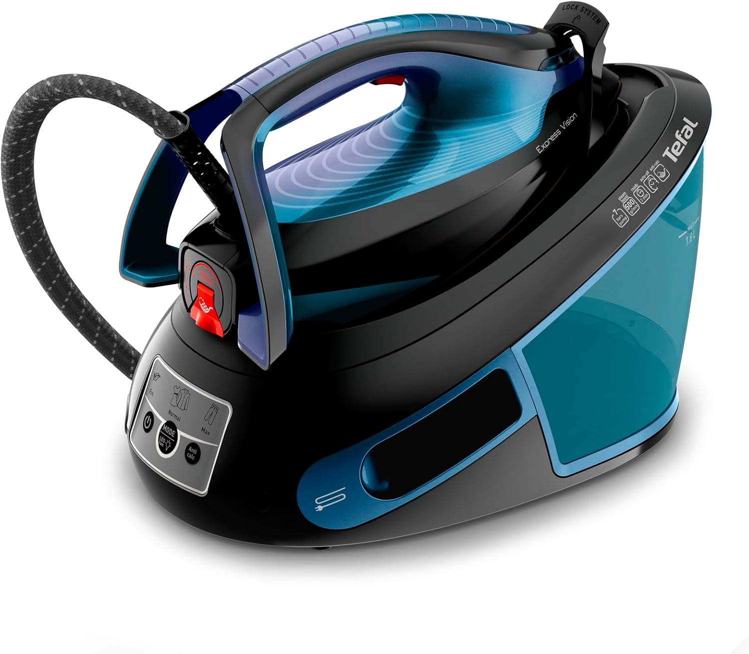 Steam Generator Iron 7 Bar 600g Steam Boost 1.8L Tank LED Tip