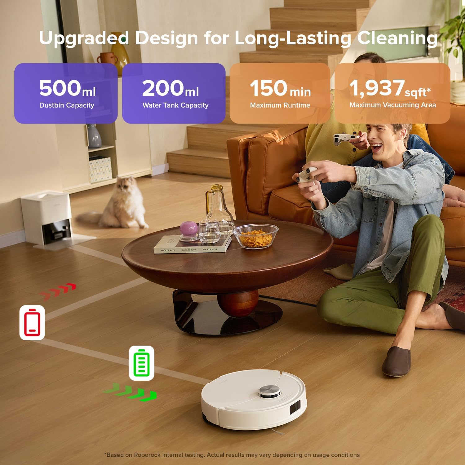 Robotic Vacuum Mop 10000Pa Self Empty LiDAR Smart Mapping