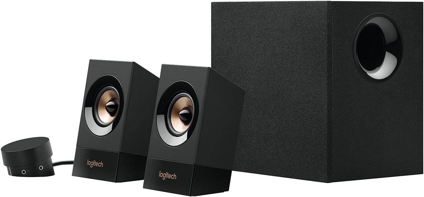 2.1 PC Speakers with Subwoofer 120W Powerful Bass RCA