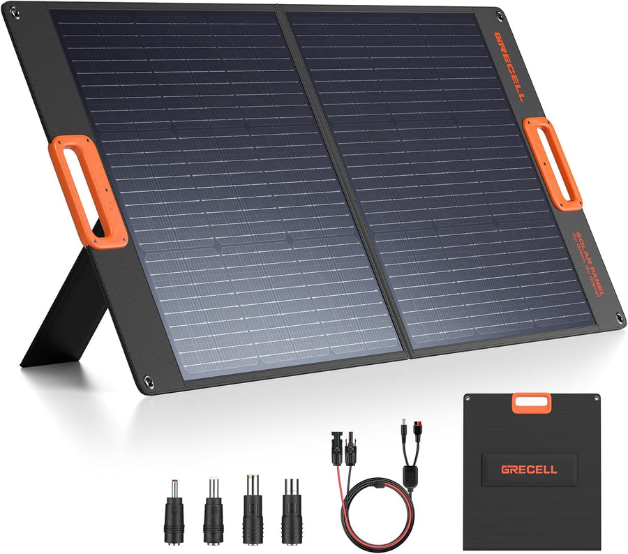 100W Foldable Solar Panel 20V Portable Charger Camping RV