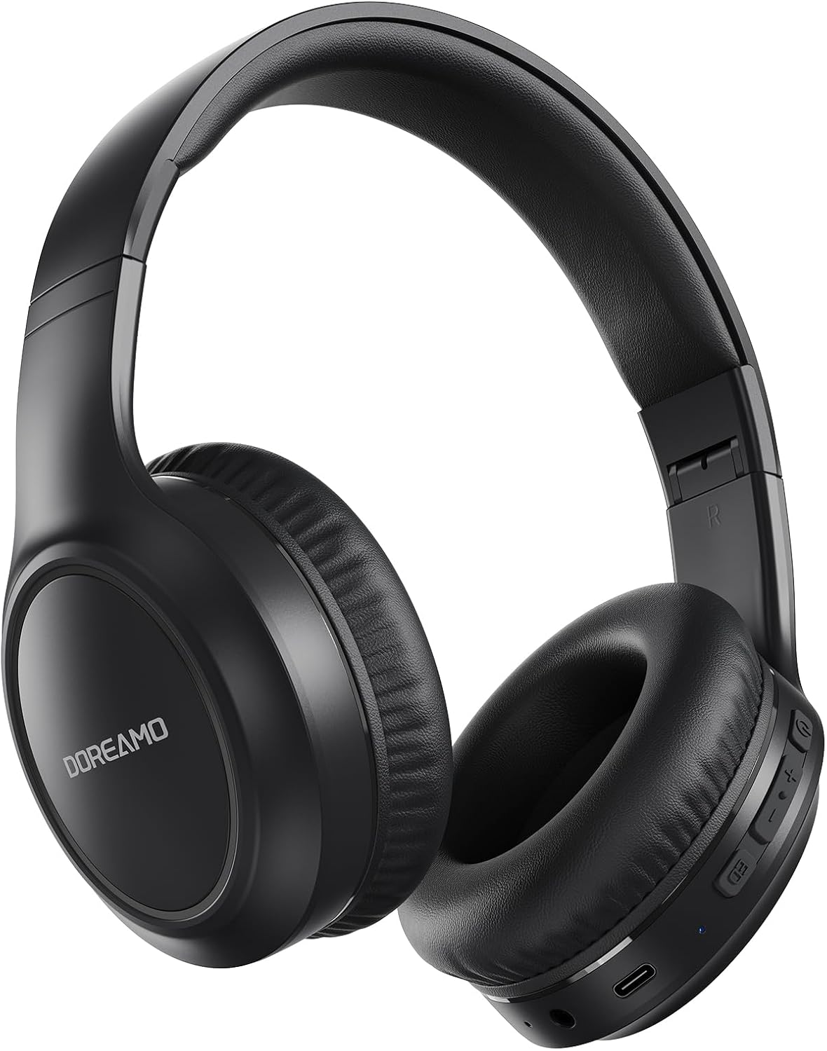 Wireless Bluetooth Over Ear Headphones 70Hr Battery Deep Bass Black