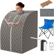 Portable Steam Sauna Tent Full Body Spa Folding Chair Remote Control