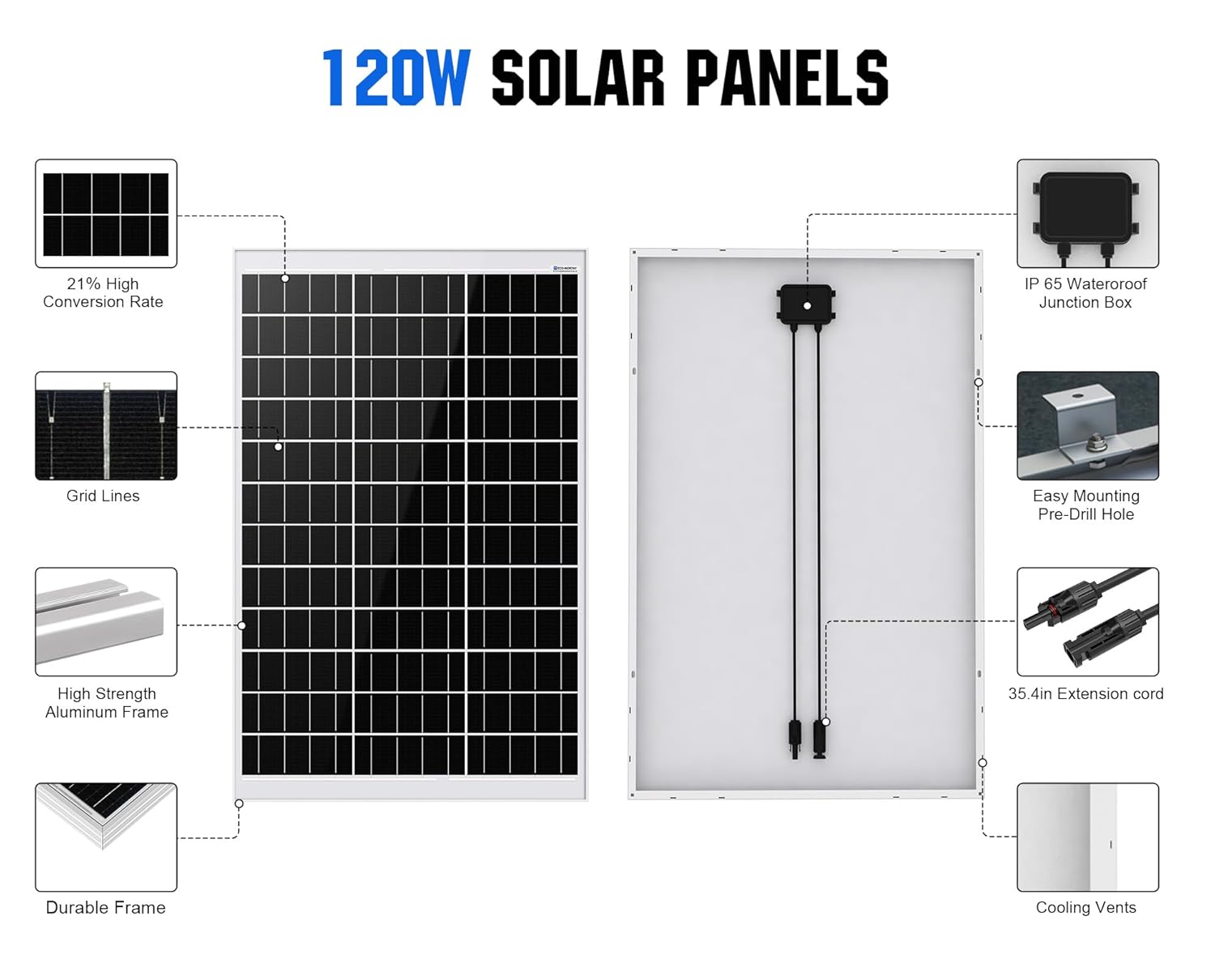 240W Off Grid Solar Kit 12V Battery Inverter RV Boat Shed