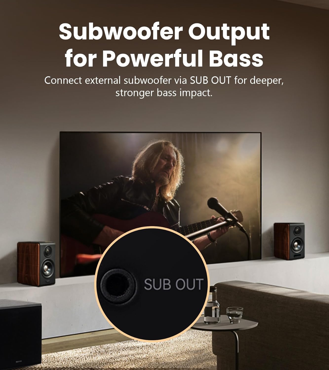 Hi Res Bookshelf Speakers 88W Bluetooth LDAC USB C Optical RCA