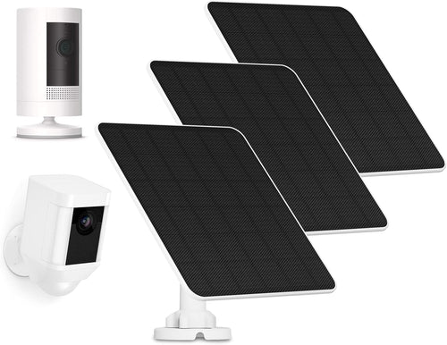 5W Solar Panel Camera Charger 3 Pack IP65 USB C Mount