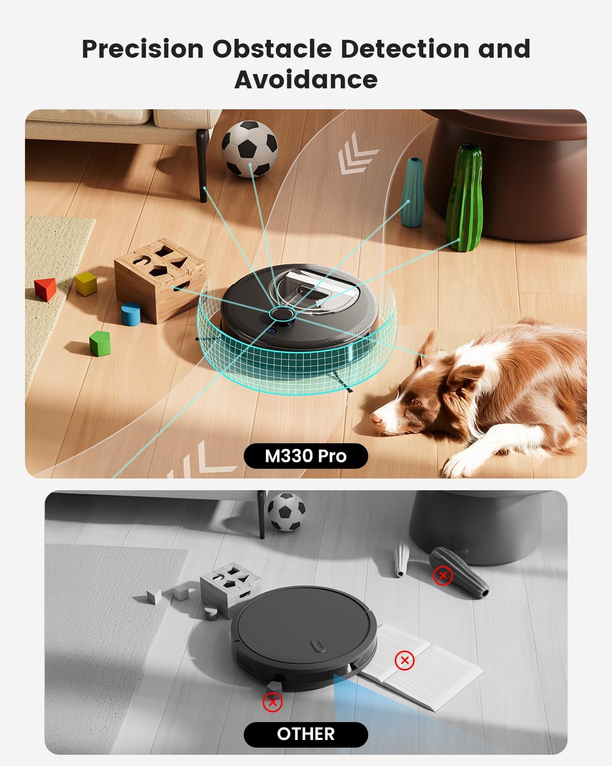 Robot Vacuum Mop 5000Pa LiDAR Smart Pet Hair Cleaner