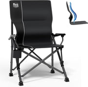 Folding Camping Chair 150KG High Back Lumbar Support Seat