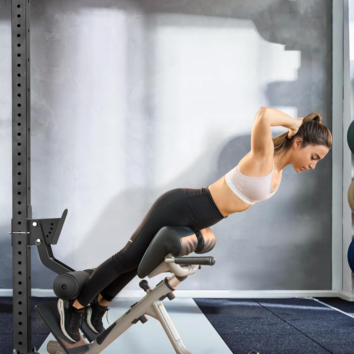 Leg Extension Attachment Power Rack Nordic Curl Sit Up Trainer