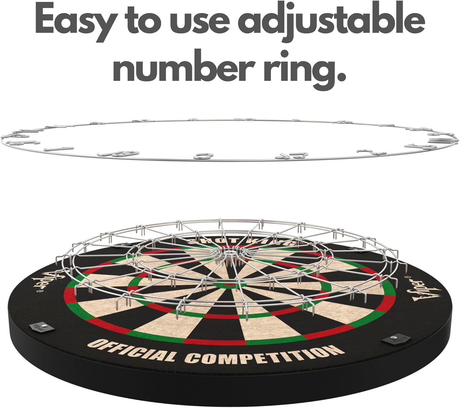 Bristle Dart Board Set Steel Tip Darts Staple Free Regulation