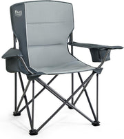 Heavy Duty Camping Chair 200kg Padded Light Grey