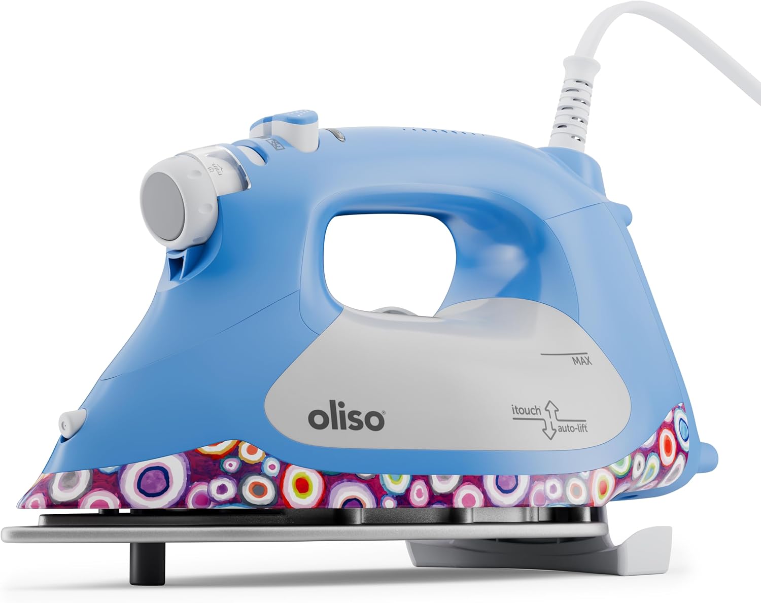 Smart Steam Iron 2400W Auto Lift Ceramic Soleplate Precision Tip