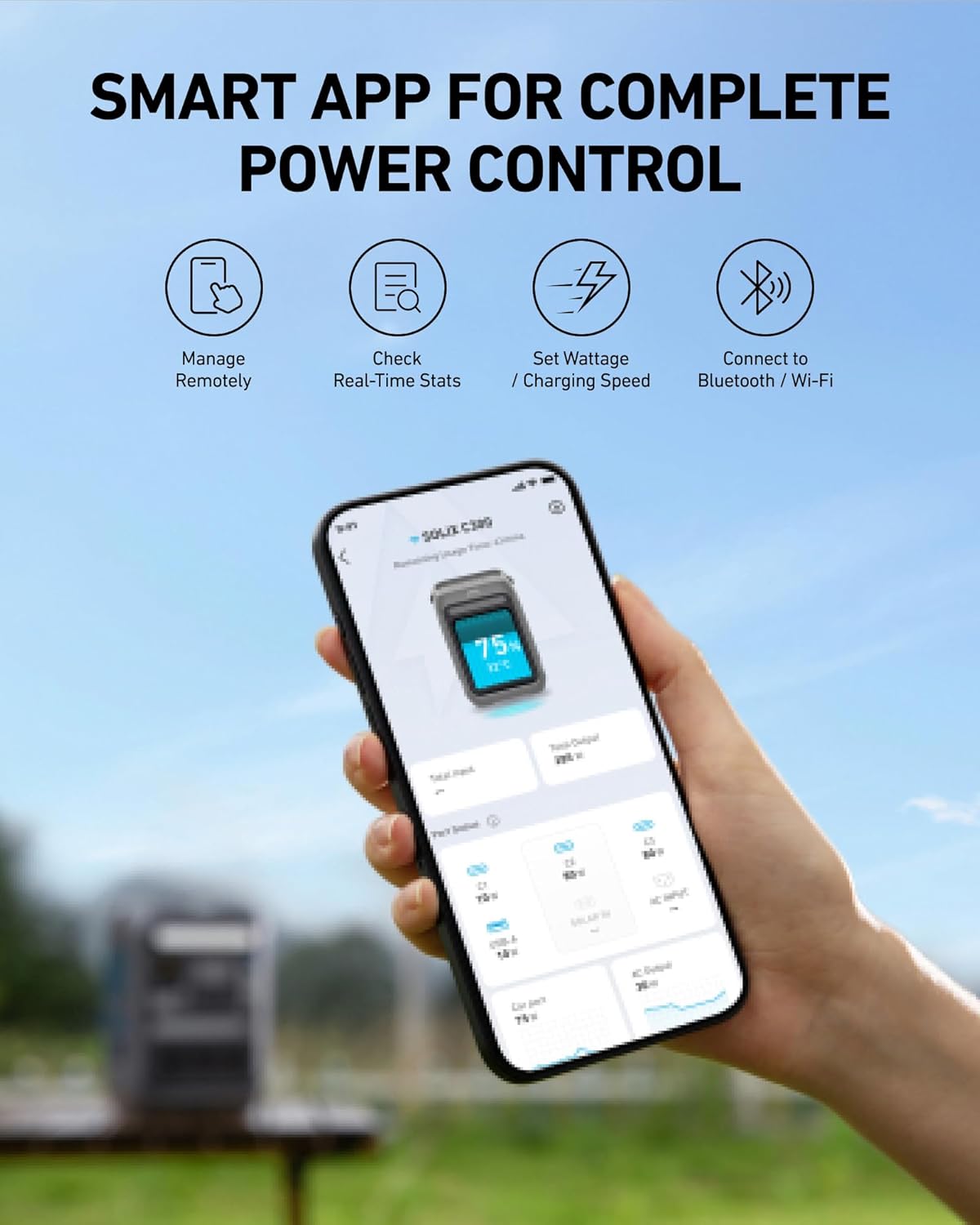 300W Portable Power Station 288Wh with 100W Solar Panel